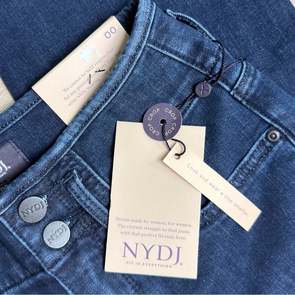 Women’s NYDJ Marilyn Straight Leg Cropped Jeans Lift + Tuck Technology Size 00 - Picture 6 of 10